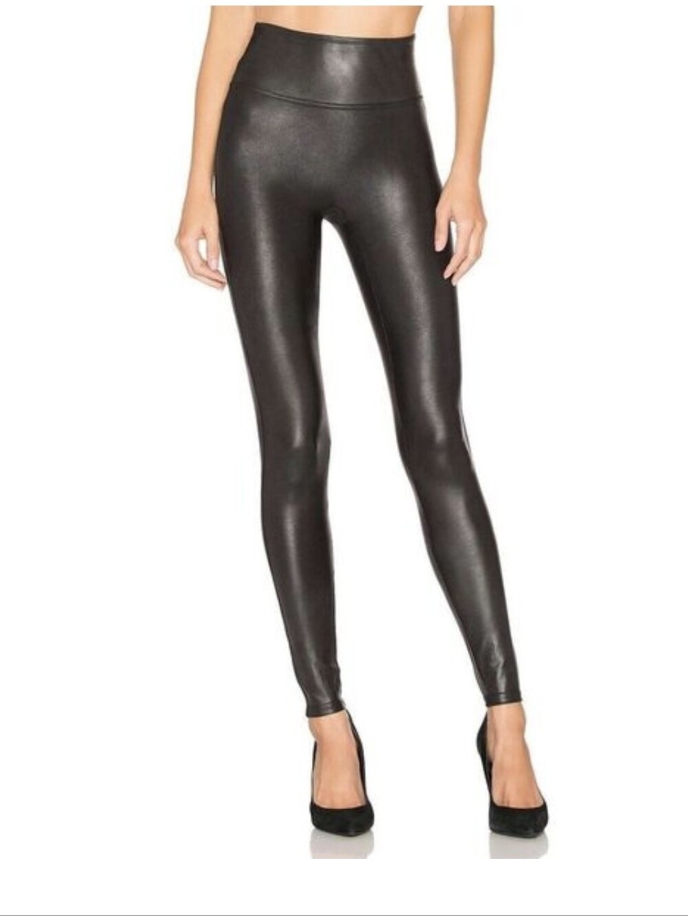 Spanx Black Faux Leather Leggings